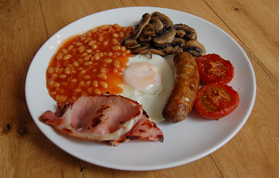 Our delicious Full English breakfast